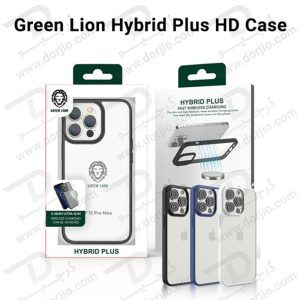 گارد هیبریدی شفاف مگنتی iPhone 14 Pro مارک Green Lion مدل Hybrid Plus HD