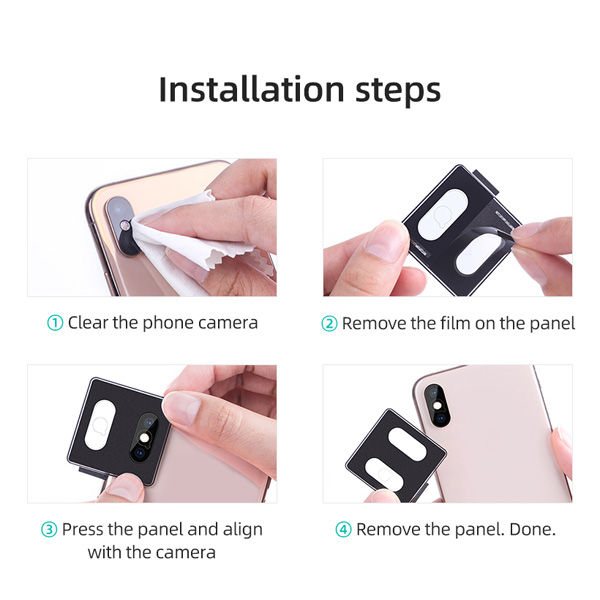 گلس دوربین نیلکین آیفون ایکس اس مکس - iPhone XS Max مدل InvisiFilm