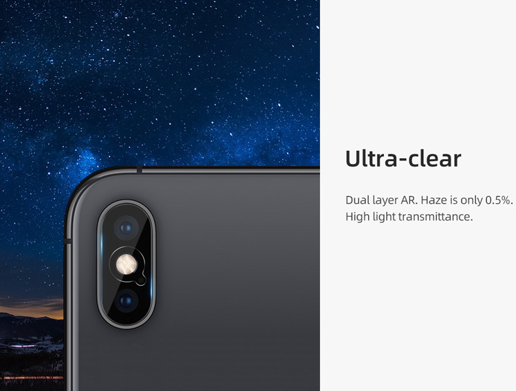 گلس دوربین نیلکین آیفون ایکس اس مکس - iPhone XS Max مدل InvisiFilm