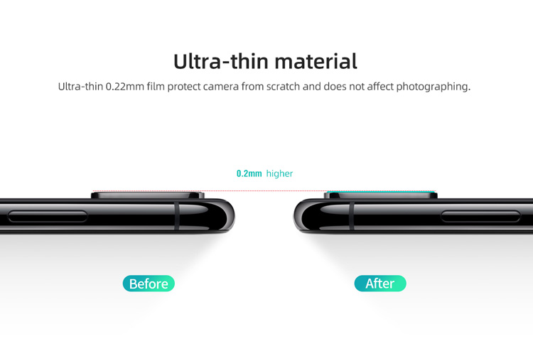 گلس دوربین نیلکین آیفون ایکس اس مکس - iPhone XS Max مدل InvisiFilm