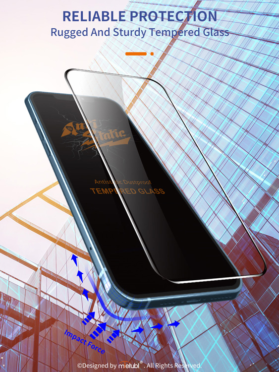 گلس شیشه ای iPhone 13 مارک Mietubl مدل Anti-Static Dustproof