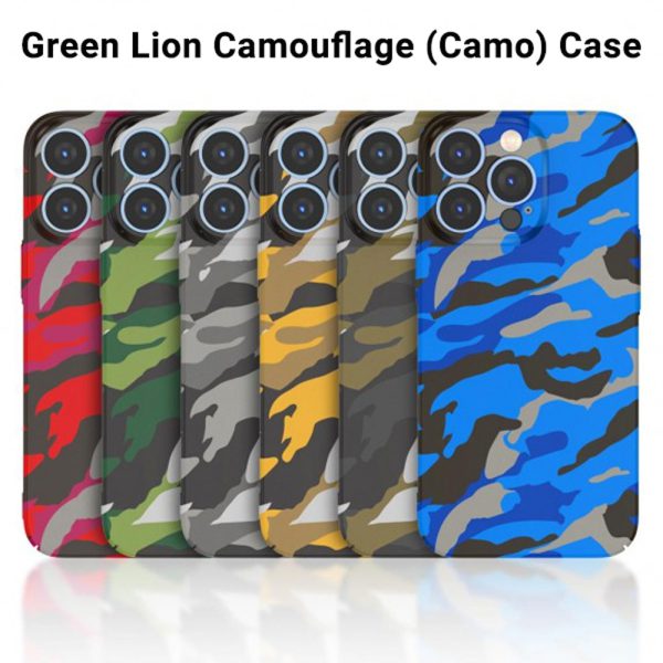 قاب محافظ طرح چریکی iPhone 14 Pro مارک Green Lion مدل Camouflage Camo 1