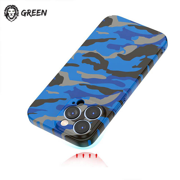 قاب محافظ طرح چریکی iPhone 14 Pro مارک Green Lion مدل Camouflage Camo