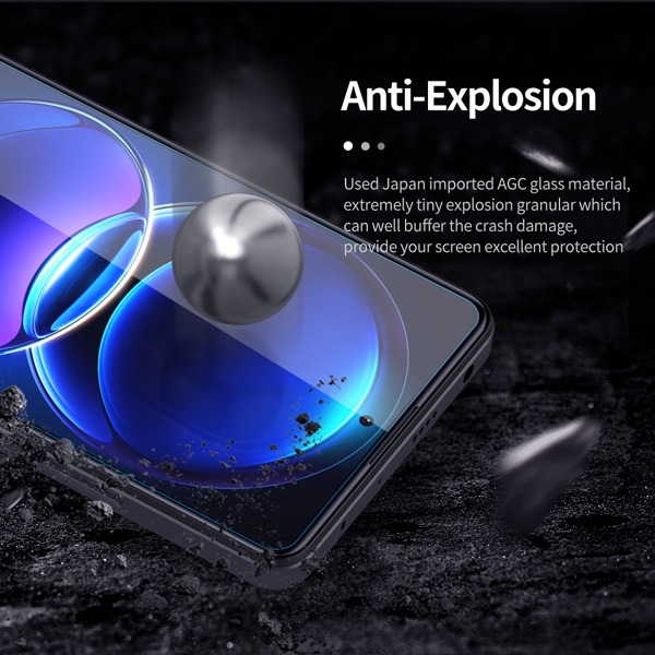 محافظ صفحه نمایش Xiaomi Redmi Note 12 Pro نسخه چین مارک نیلکین مدل H+Pro Anti-Explosion