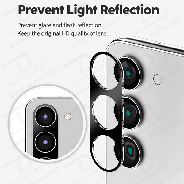 خرید محافظ لنز شیشه ای Samsung Galaxy S23 Plus مدل 3D 9H