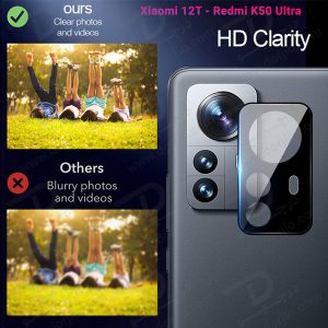 محافظ لنز شیشه ای Xiaomi Redmi K50 Ultra مدل 3D 9H