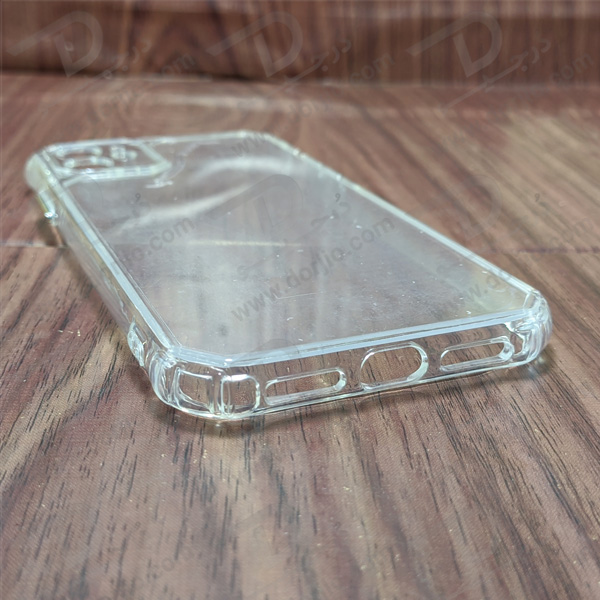 کریستال کاور شفاف فریم ژله‌ ای ضد ضربه iPhone 12