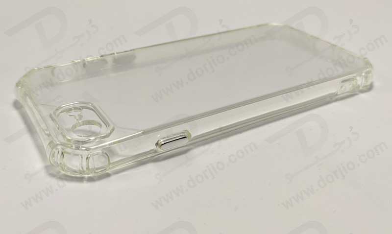 کریستال کاور شفاف فریم ژله‌ ای ضد ضربه iPhone 8