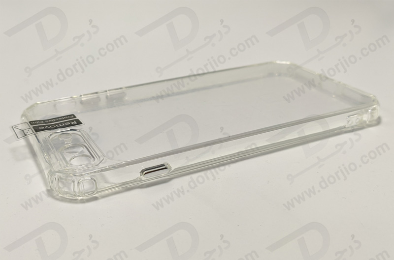کریستال کاور شفاف فریم ژله‌ ای ضد ضربه iPhone 8 Plus