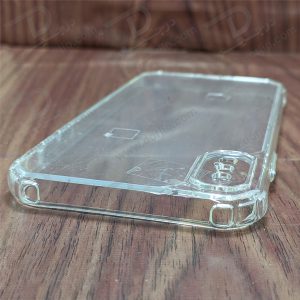 کریستال کاور شفاف فریم ژله‌ ای ضد ضربه iPhone X