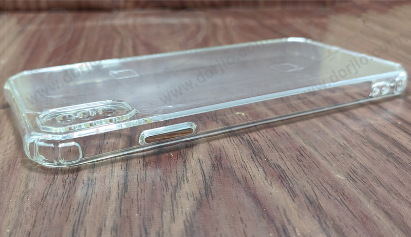 کریستال کاور شفاف فریم ژله‌ ای ضد ضربه iPhone X