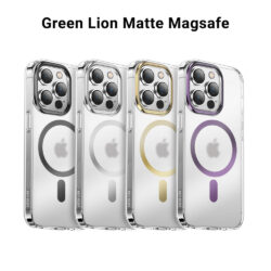 گارد محافظ مات iPhone 14 Pro Max مارک Green Lion مدل Matte Magsafe Metal Camera