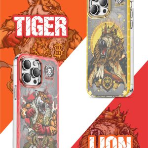 گارد مگنتی طرح جنگجو iPhone 14 Plus مارک Green Lion مدل Magnetic Warrior