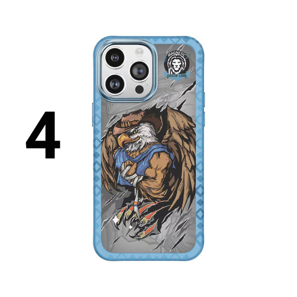 گارد مگنتی طرح جنگجو iPhone 14 Plus مارک Green Lion مدل Magnetic Warrior