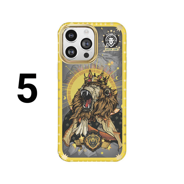 گارد مگنتی طرح جنگجو iPhone 14 Plus مارک Green Lion مدل Magnetic Warrior