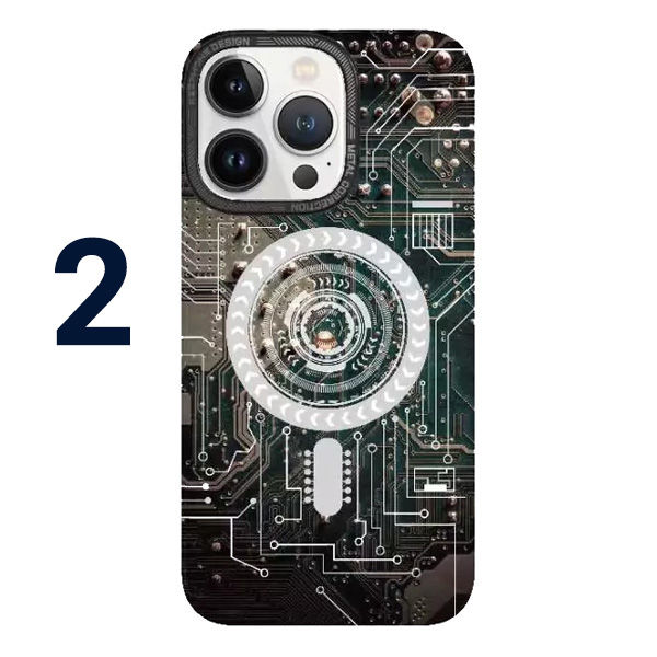 گارد مگنتی طرح مدرن iPhone 14 Plus مارک Green Lion مدل Magnetic Tech Plus