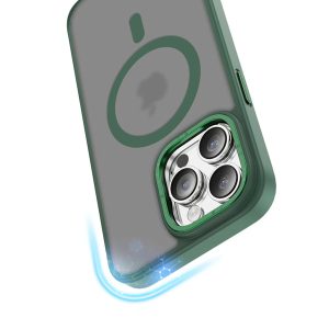 گارد مگنتی پشت دودی iPhone 14 مارک Green Lion مدل Charles Magsafe