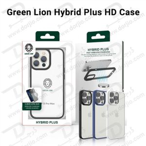 گارد هیبریدی شفاف مگنتی iPhone 14 Plus مارک Green Lion مدل Hybrid Plus HD