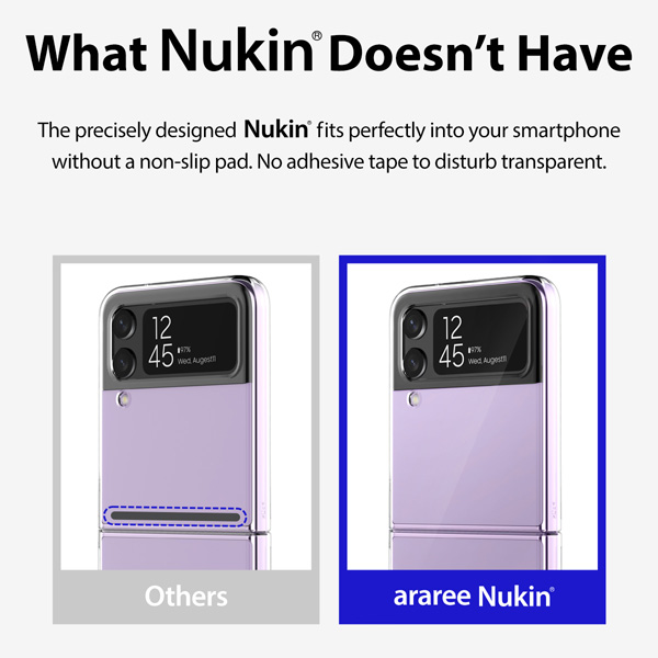کریستال کاور شفاف Samsung Galaxy Z Flip 4 مارک Araree مدل NUKIN
