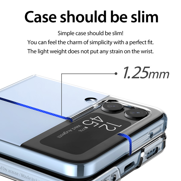 کریستال کاور شفاف Samsung Galaxy Z Flip 4 مارک Araree مدل NUKIN