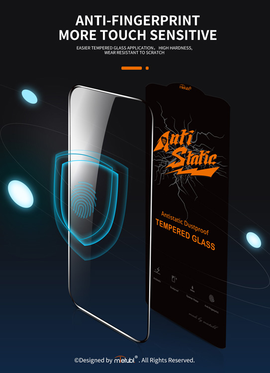 گلس شیشه ای iPhone 13 Pro Max مارک Mietubl مدل Anti-Static Dustproof