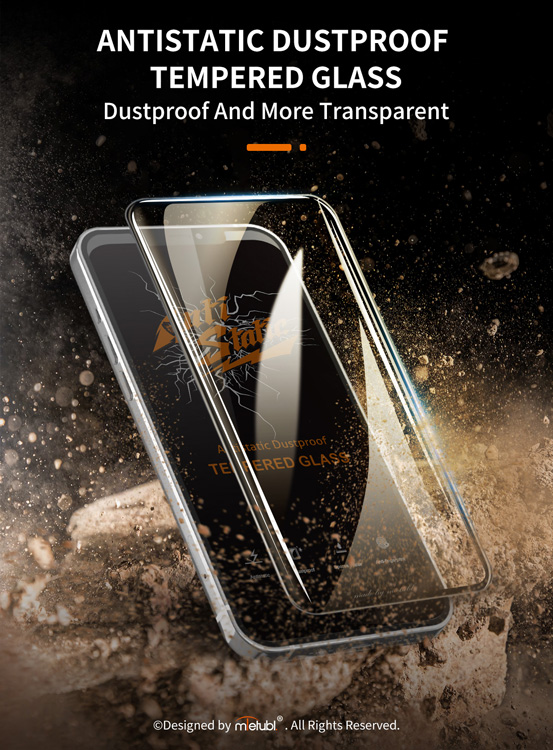 گلس شیشه ای iPhone 8 مارک Mietubl مدل Anti-Static Dustproof