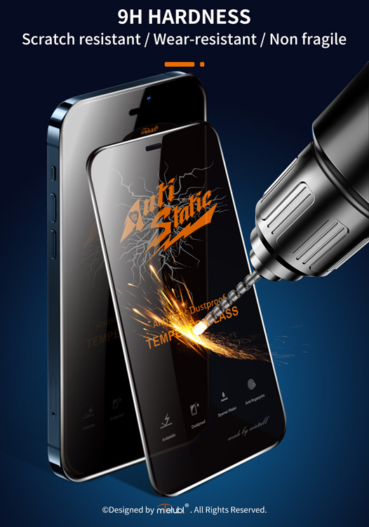 گلس شیشه ای iPhone SE 2022 مارک Mietubl مدل Anti-Static Dustproof