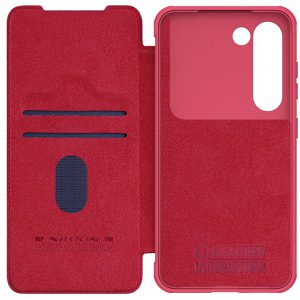 خرید کیف چرمی محافظ دوربین دار Samsung Galaxy S23 مارک نیلکین مدل Qin Pro Leather Case