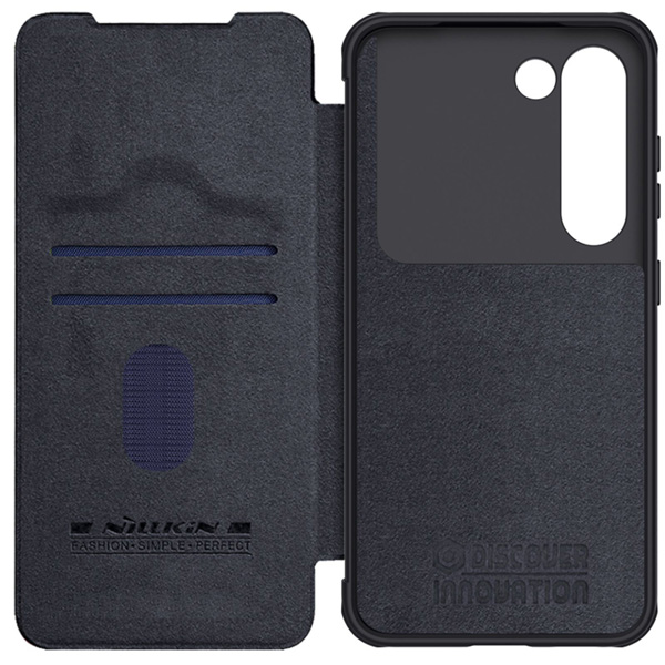 خرید کیف چرمی محافظ دوربین دار Samsung Galaxy S23 مارک نیلکین مدل Qin Pro Leather Case