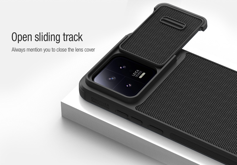 گارد محافظ با کشویی دوربین نیلکین Xiaomi 13 مدل Textured Case S