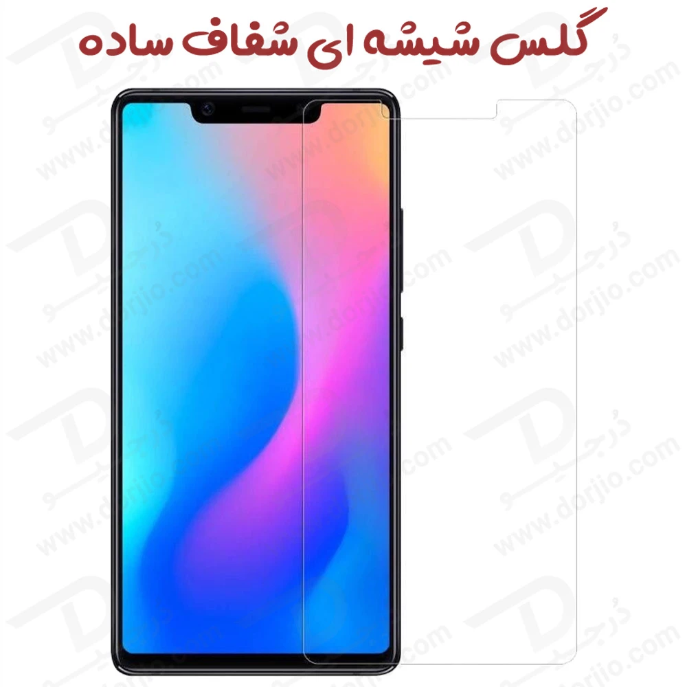 گلس شفاف بدون حاشیه Xiaomi Mi 8 Lite