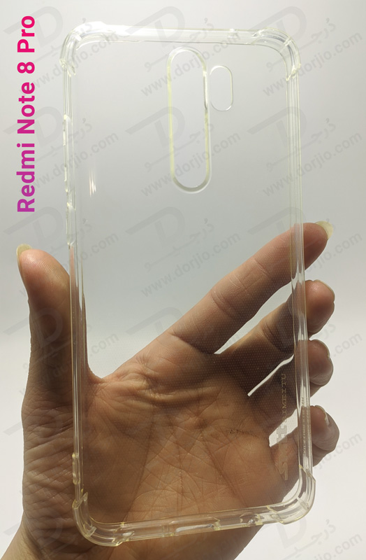 خرید قاب ژله ای شفاف بامپر ضد ضربه Xiaomi Redmi Note 8 Pro
