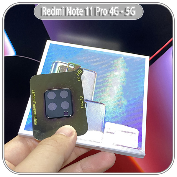 محافظ لنز شیشه ای Xiaomi Redmi Note 11 Pro مدل 3D 9H
