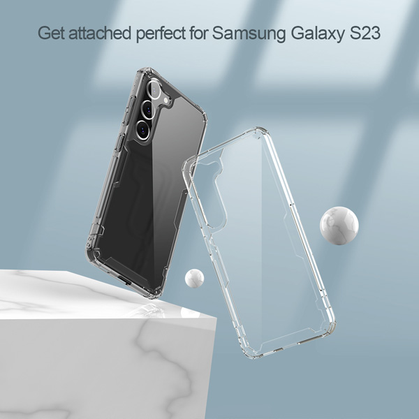 خرید گارد شفاف نیلکین Samsung Galaxy S23 Plus مدل Nature TPU Pro