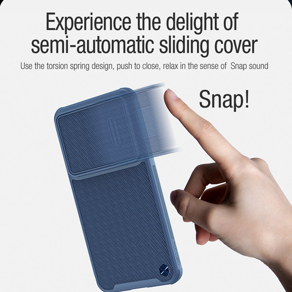 گارد محافظ با کشویی دوربین نیلکین Samsung Galaxy S23 Plus مدل Textured Case S