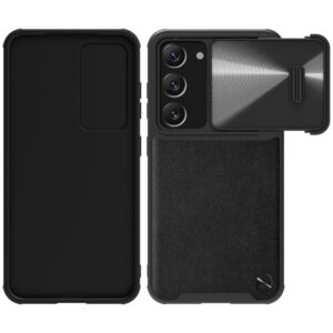 خرید گارد چرمی کمشیلد نیلکین Samsung Galaxy S23 مدل CamShield Leather Case S