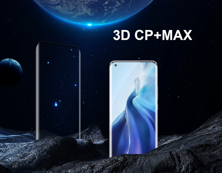 گلس شیشه ای دور چسب نیلکین Xiaomi Mi 11 Ultra مدل 3D CP+MAX