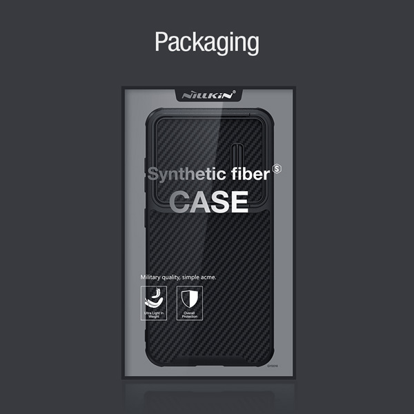 گارد محافظ فیبری نیلکین Samsung Galaxy S23 Plus مدل Synthetic Fiber S