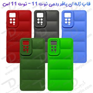 184090قاب ژله ای پافری Xiaomi Redmi Note 11S مدل TPU Puffer Case