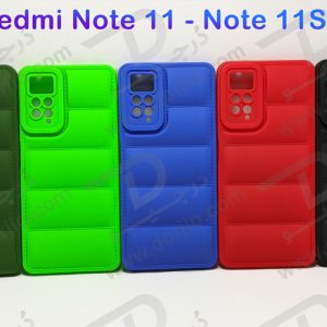 خرید قاب ژله ای پافری Xiaomi Redmi Note 11S مدل TPU Puffer Case