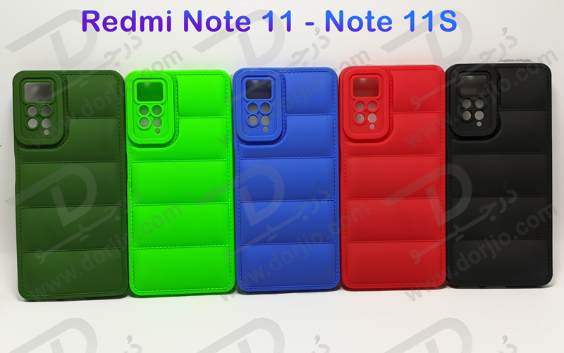 خرید قاب ژله ای پافری Xiaomi Redmi Note 11S مدل TPU Puffer Case