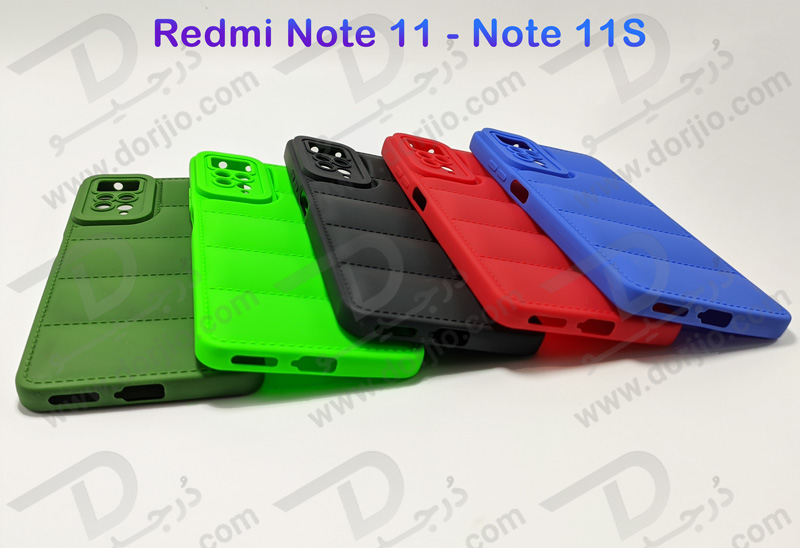 خرید قاب ژله ای پافری Xiaomi Redmi Note 11S مدل TPU Puffer Case