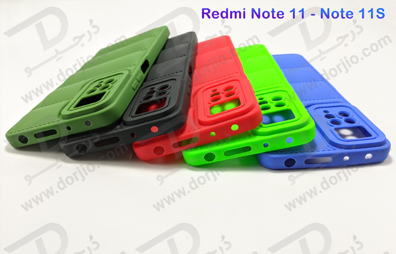 خرید قاب ژله ای پافری Xiaomi Redmi Note 11S مدل TPU Puffer Case