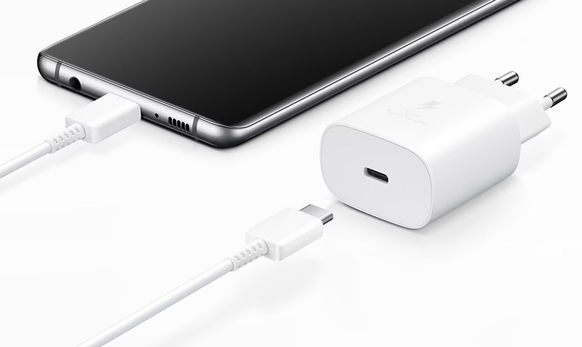 خرید شارژر 25W اصلی سامسونگ Galaxy S22 با کابل 1 متری Type-C