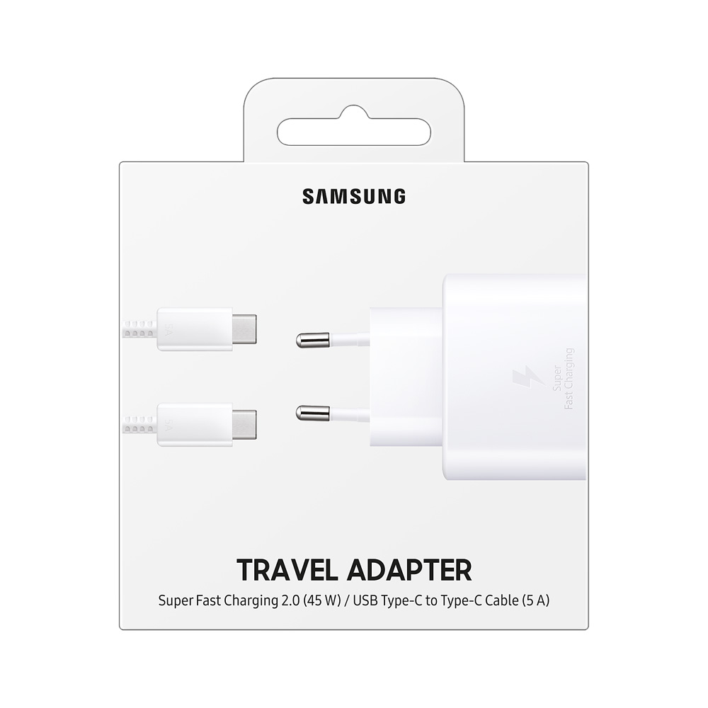 خرید شارژر 45W اصلی سامسونگ Galaxy S23 Plus به همراه کابل 1.8 متری Type-C