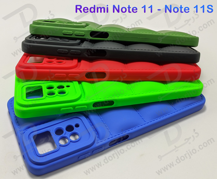 خرید قاب ژله ای پافری Xiaomi Redmi Note 11S مدل TPU Puffer Case