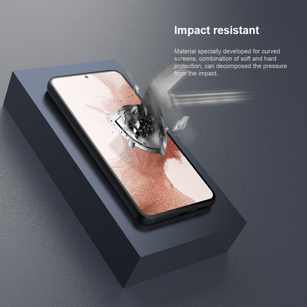 خرید نانو برچسب منحنی Samsung Galaxy S23 Plus  مارک نیلکین مدل Impact Resistant Curved Film ( پک 2 عددی )