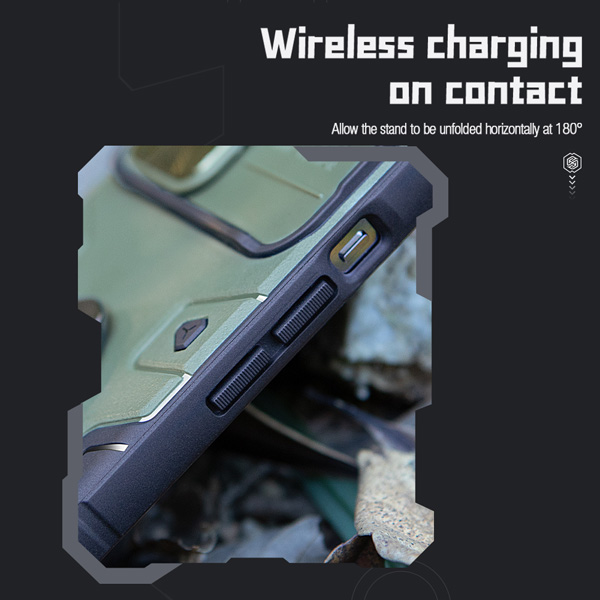 خرید گارد ضد ضربه رینگ استند دار Samsung Galaxy S23 Ultra مارک نیلکین مدل CamShield Armor Pro