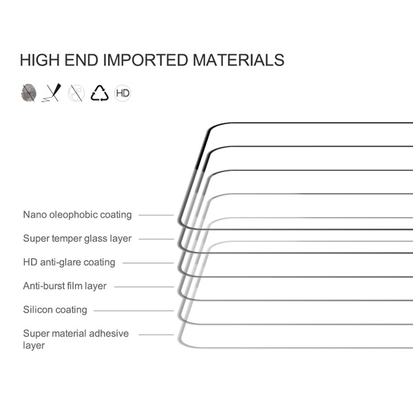 خرید گلس شیشه ای نیلکین Huawei Mate 50 مدل CP+PRO Tempered Glass