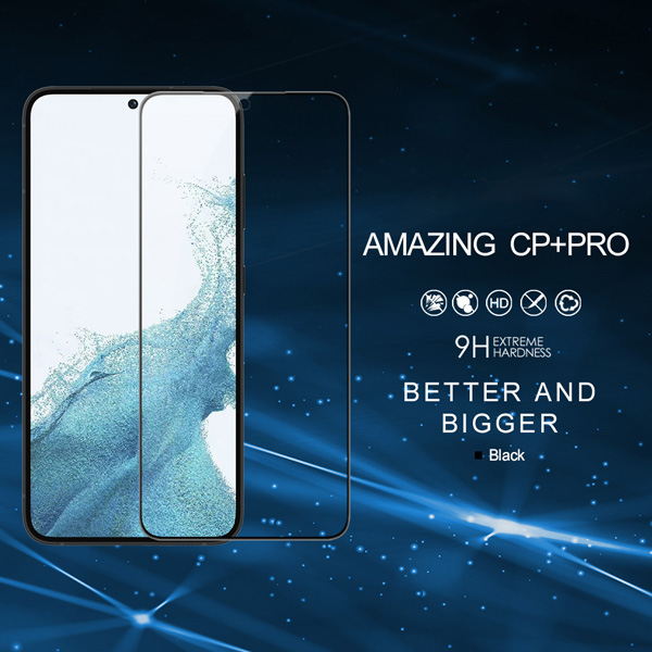 خرید گلس شیشه ای نیلکین Samsung Galaxy S23 Plus مدل CP+PRO Tempered Glass